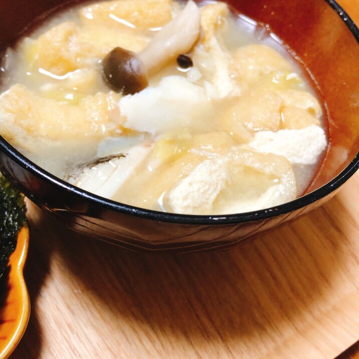 豆腐としめじの味噌汁 簡単